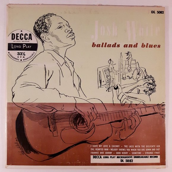 Josh White - Ballads And Blues - 10 Inch Vinyl LP Record - Picture 1 of 4